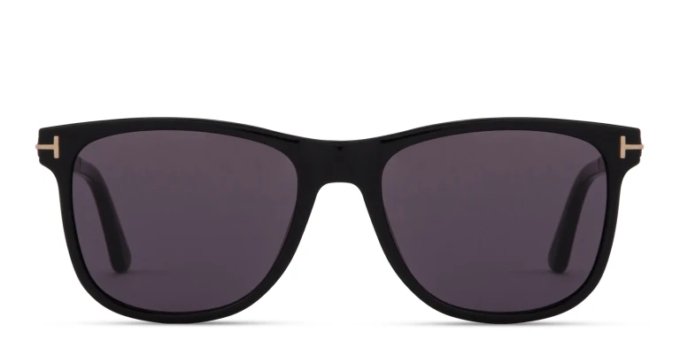 Shop TOM FORD Sinatra Square Sunglasses in Black online.