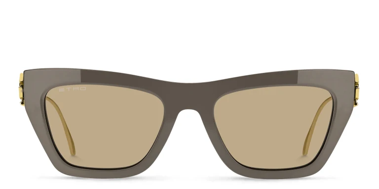 Shop ETRO Bold Pegaso Cat-Eye Sunglasses in Grey online.