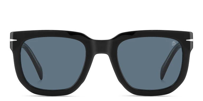Shop DAVID BECKHAM Style Pioneer Square Sunglasses in Black online.