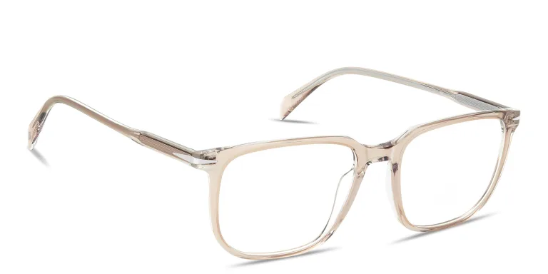 تسوق Timeless Icons Rectangle Eyeglasses ديفيد بيكهام بلون Beige أونلاين.