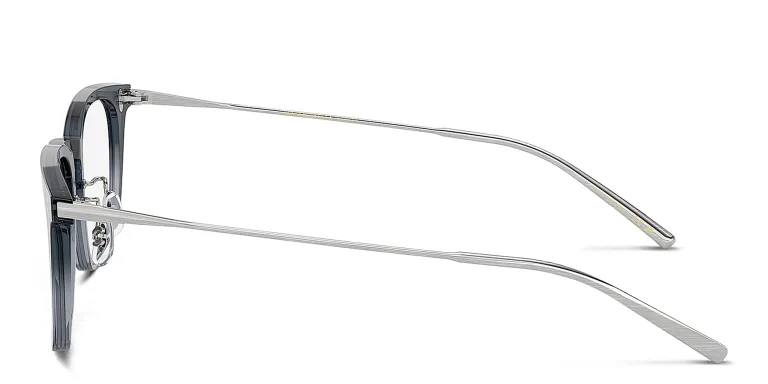 Shop OLIVER PEOPLES Loftin Unisex Square Eyeglasses in Grey online.