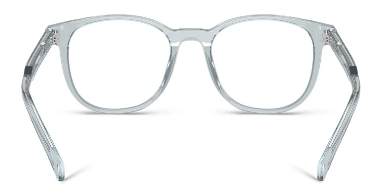 Shop PRADA Logo Panthos Eyeglasses in Blue online.