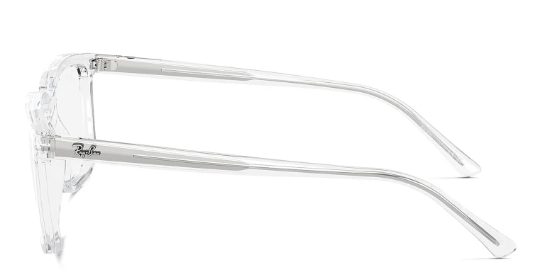 Shop Ray-Ban Alain Optics Unisex Rectangle Eyeglasses in Clear online.
