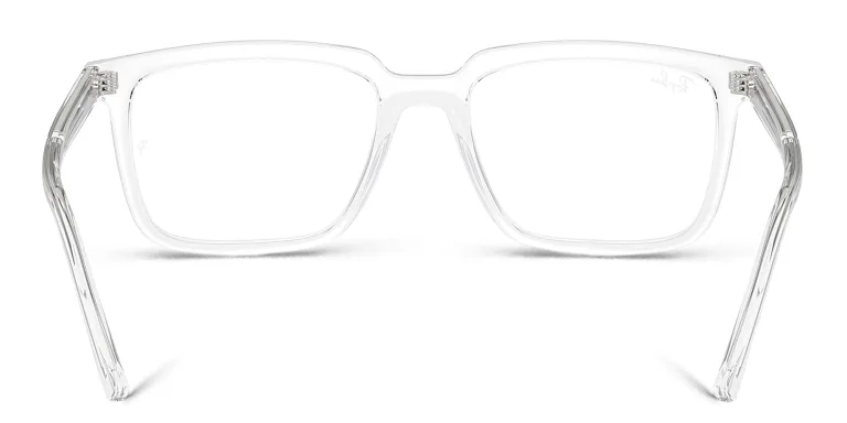 Shop Ray-Ban Alain Optics Unisex Rectangle Eyeglasses in Clear online.