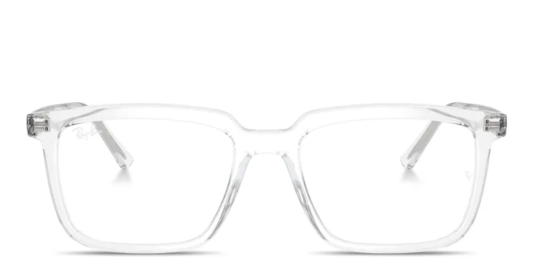 Shop Ray-Ban Alain Optics Unisex Rectangle Eyeglasses in Clear online.