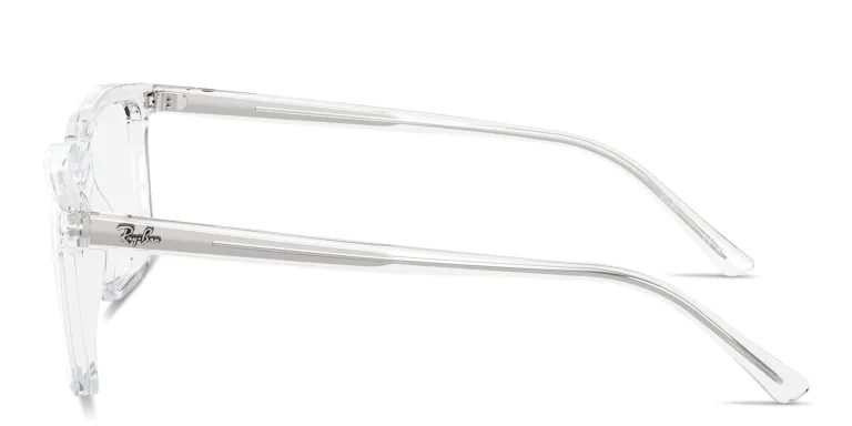 Shop Ray-Ban Alain Optics Unisex Rectangle Eyeglasses in Clear online.