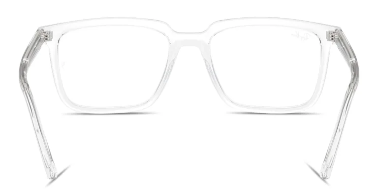 Shop Ray-Ban Alain Optics Unisex Rectangle Eyeglasses in Clear online.