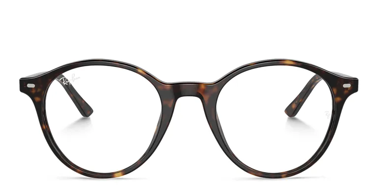 Shop Ray-Ban Bernard Optics Unisex Panthos Eyeglasses in Havana online.