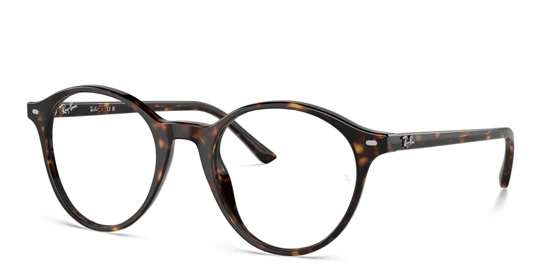 Shop Ray-Ban Bernard Optics Unisex Panthos Eyeglasses in Havana online.