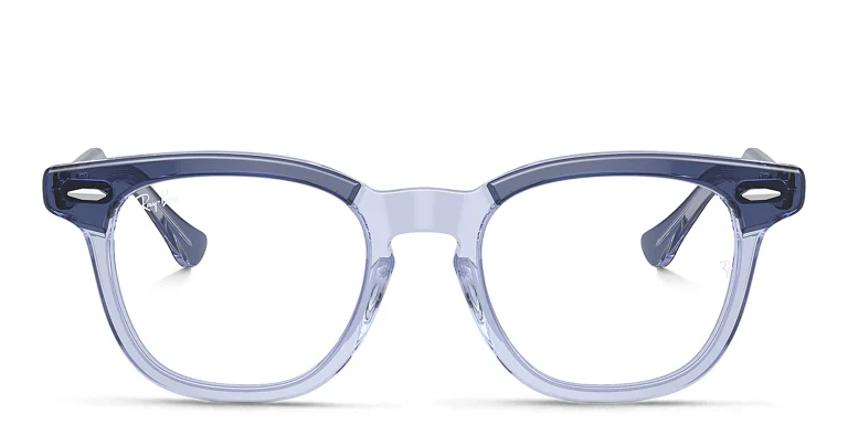 Shop Ray-Ban Junior Optics Kids Square Eyeglasses in Blue online.