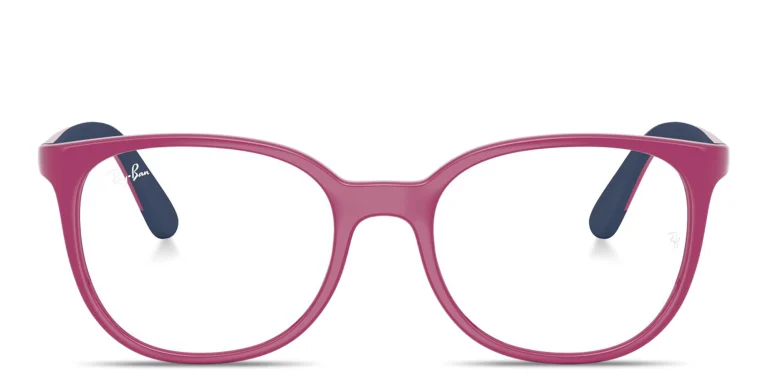Shop Ray-Ban Junior Lilo & Stitch Kids Panthos Eyeglasses in Blue online.