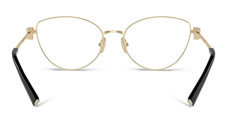 Shop TIFFANY T Motif Cat-Eye Eyeglasses in Gold online.