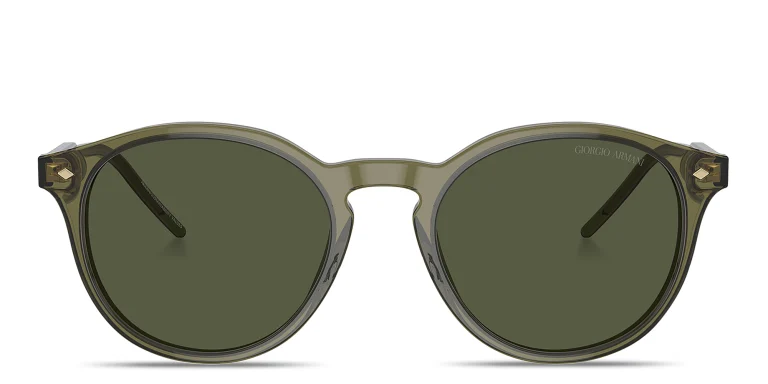 Shop GIORGIO ARMANI Armani Code Panthos Sunglasses in Green online.