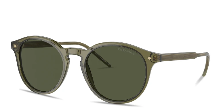 Shop GIORGIO ARMANI Armani Code Panthos Sunglasses in Green online.