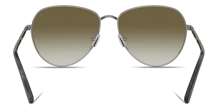 Shop BRUNELLO CUCINELLI Timeless Reflections Aviator Sunglasses in Grey online.