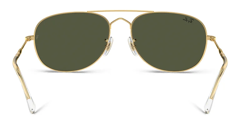 Shop Ray-Ban Bain Bridge Unisex Pilot Sunglasses in Gold online.