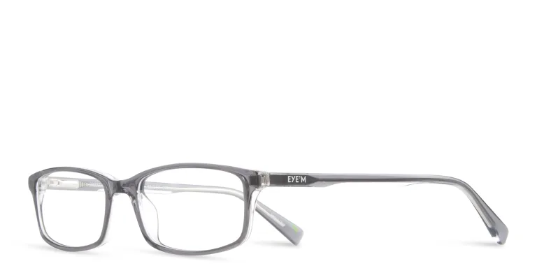 Shop EYE'M Rectangle Eyeglasses in Grey online.