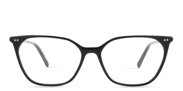 Shop EYE'M Square Eyeglasses in Black online.