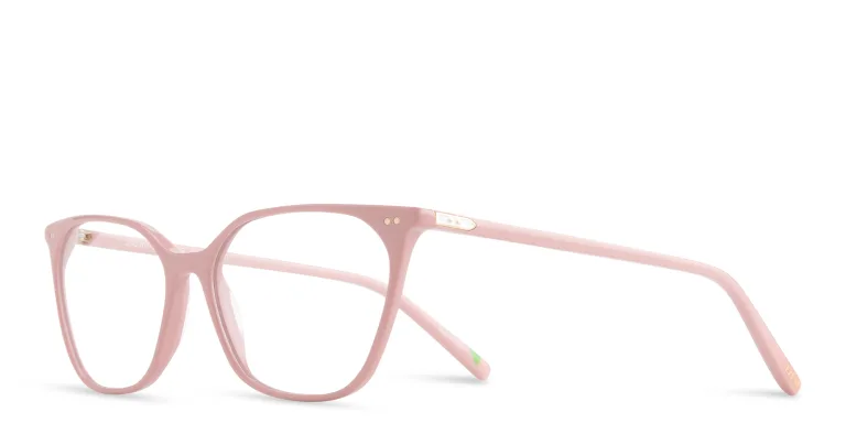 Shop EYE'M Square Eyeglasses in Nude online.