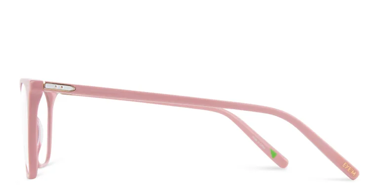Shop EYE'M Square Eyeglasses in Nude online.