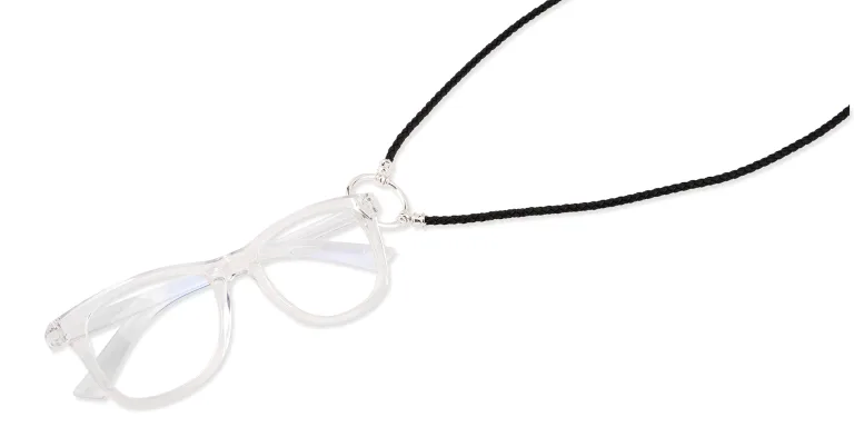 Shop LA LOOP The Simon Glasses Necklace in Black online.
