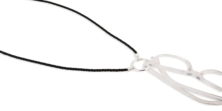 Shop LA LOOP The Simon Glasses Necklace in Black online.