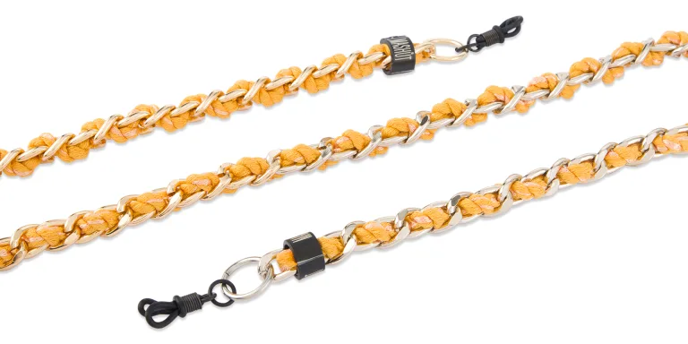 Shop MASHUT Safran Unisex Glasses Chain in Yellow online.