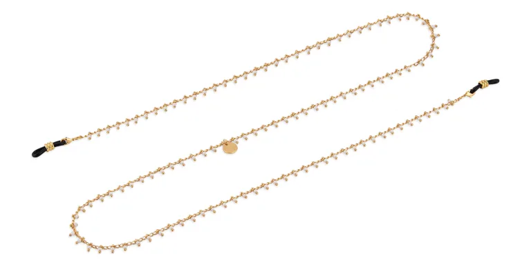 Shop LUTECE Charlotte Glasses Chain in Gold online.