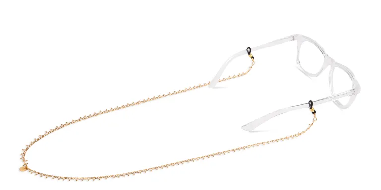 Shop LUTECE Charlotte Glasses Chain in Gold online.