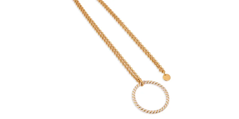 Shop LUTECE Ariane Glasses Necklace in Gold online.