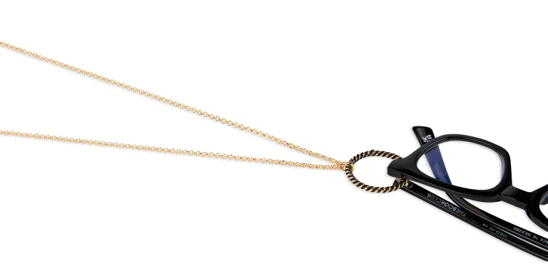 Shop LUTECE Ariane Glasses Necklace in Gold online.