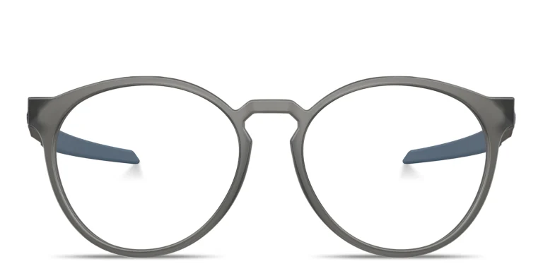 Shop Oakley Exchange R Round Eyeglasses in Grey online.