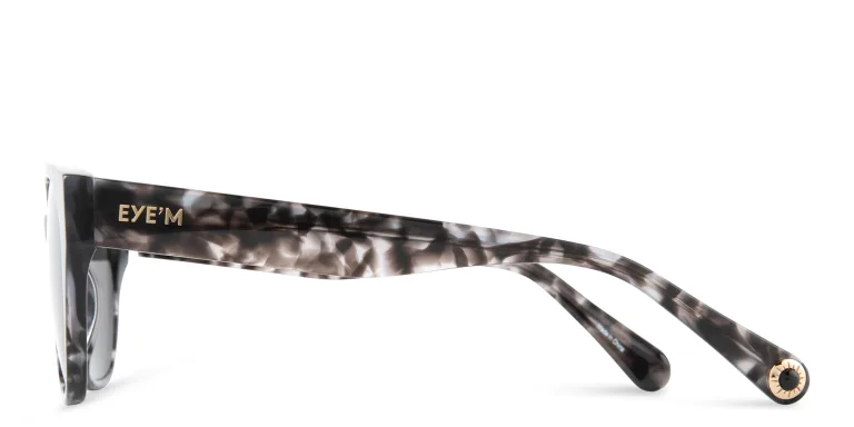 Shop EYE'M Square Sunglasses in Black online.