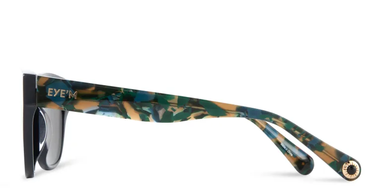 Shop EYE'M Square Sunglasses in Blue online.