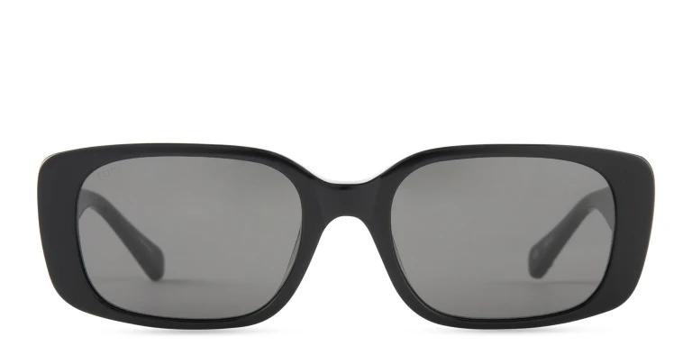 Shop EYE'M Rectangle Sunglasses in Black online.