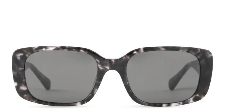 Shop EYE'M Rectangle Sunglasses in Black online.