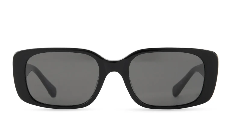 Shop EYE'M Rectangle Sunglasses in Black online.