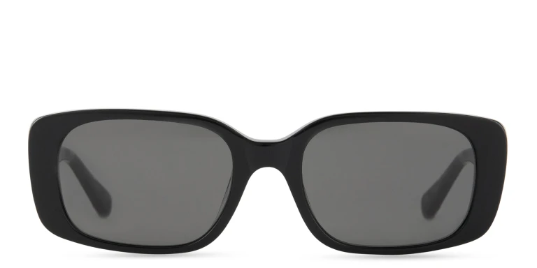 Shop EYE'M Rectangle Sunglasses in Purple online.