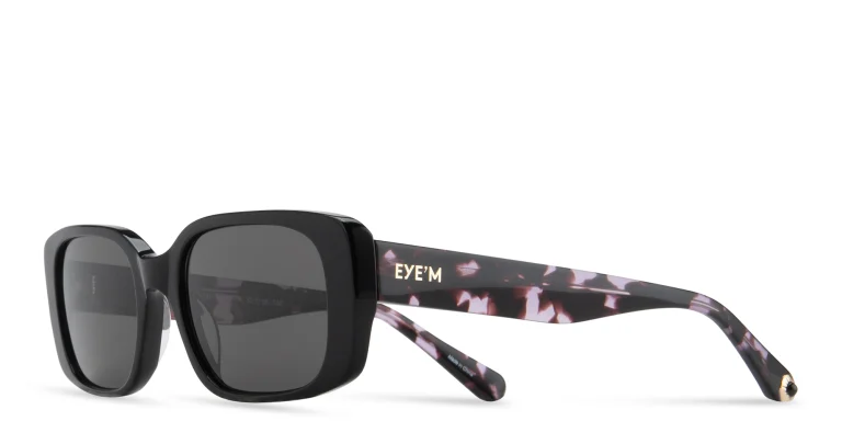 Shop EYE'M Rectangle Sunglasses in Purple online.