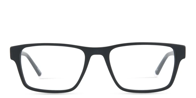 Shop EYE'M Square Eyeglasses in Black online.