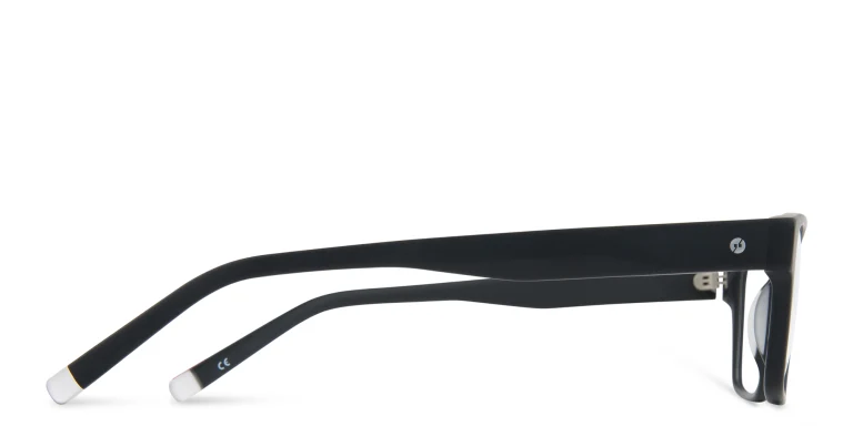 Shop EYE'M Square Eyeglasses in Black online.