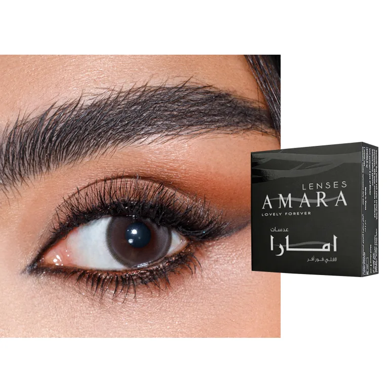 Shop Amara Monthly Color Contact Lenses - Sassy in Brown online.