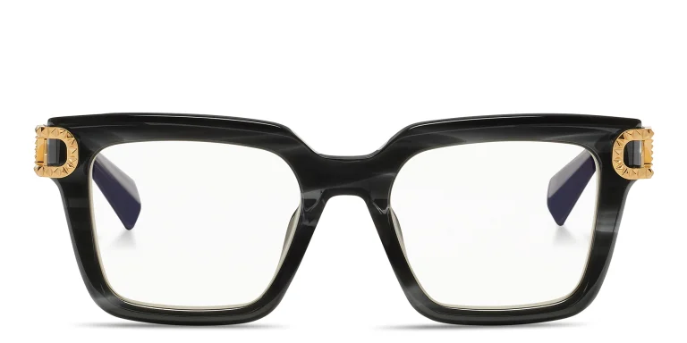 Shop VALENTINO V-Side Square Eyeglasses in Black online.