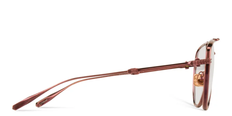 Shop VALENTINO V-Stud II Unisex Wide Aviator Eyeglasses in Gold online.