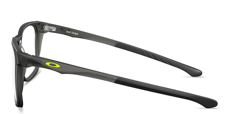 Shop Oakley Hip Tone Square Eyeglasses in Grey online.