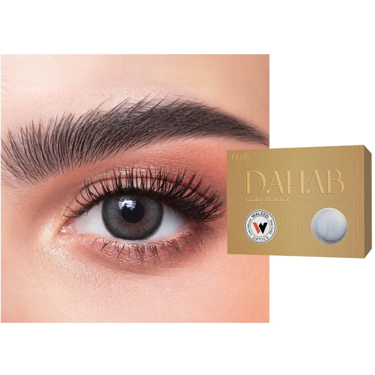 Shop DAHAB 1-Day Color Contact Lenses - Gray in Grey online.