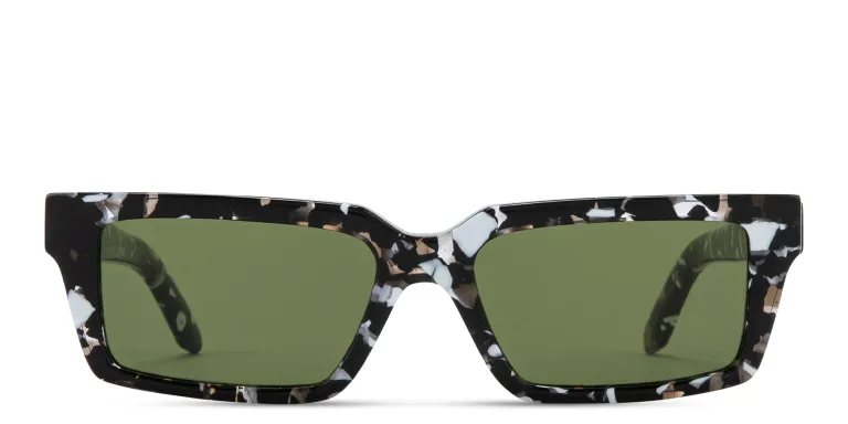 Shop OFF WHITE Warren Unisex Rectangle Sunglasses in Havana online.
