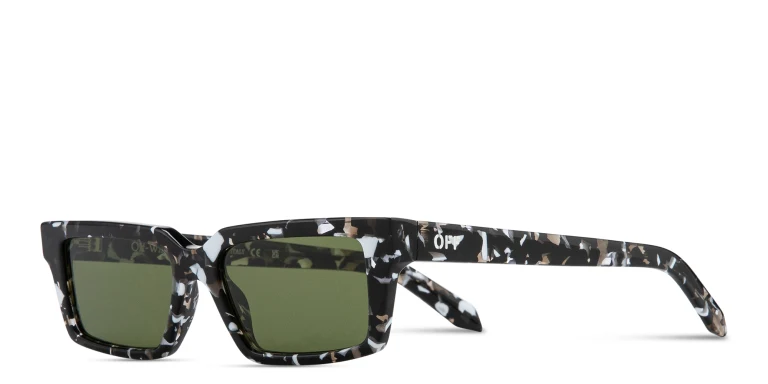 Shop OFF WHITE Warren Unisex Rectangle Sunglasses in Havana online.