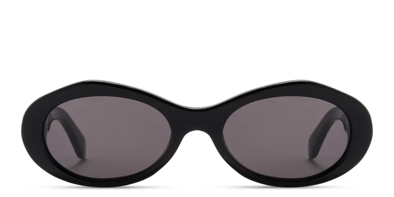 Shop OFF WHITE Edison Unisex Oval Sunglasses in Black online.