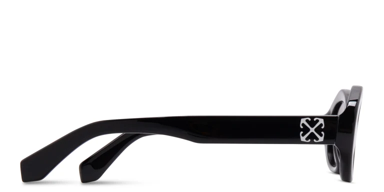 Shop OFF WHITE Edison Unisex Oval Sunglasses in Black online.